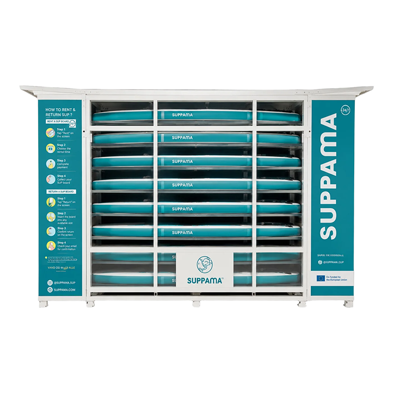 Solar-Powered Self-Service Paddleboard & Surfboard Rental Lockers