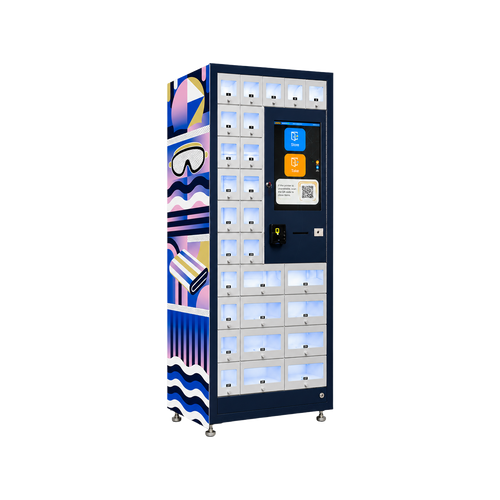 Smart Beach Locker Storage Machine with Touch Screen