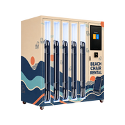 WEIMI 5-Locker Beach Chair Rental Vending Machine with Touch Screen and Card Reader