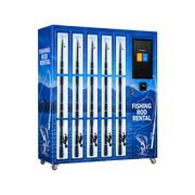 24/7 Smart Fishing Rod Rental Station with 5 Secure Lockers