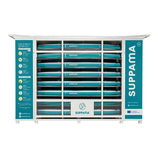 Solar-Powered Self-Service Paddleboard & Surfboard Rental Lockers