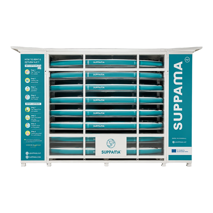 Solar-Powered Self-Service Paddleboard & Surfboard Rental Lockers