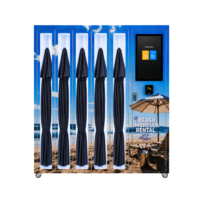 Smart Beach Umbrella Rental Machine with Touchscreen