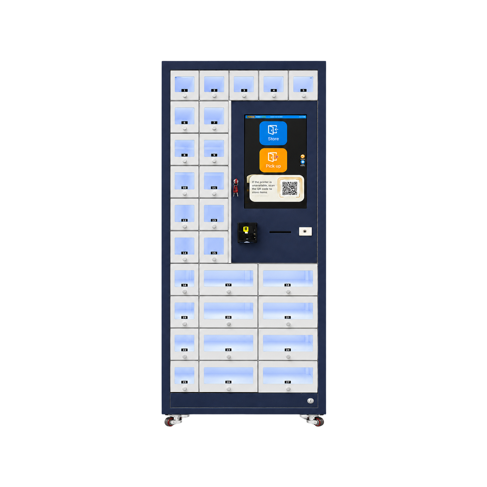 Smart Beach Locker Storage Machine with Touch Screen
