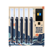 WEIMI 5-Locker Beach Chair Rental Vending Machine with Touch Screen and Card Reader
