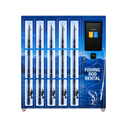 24/7 Smart Fishing Rod Rental Station with 5 Secure Lockers