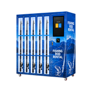 24/7 Smart Fishing Rod Rental Station with 5 Secure Lockers