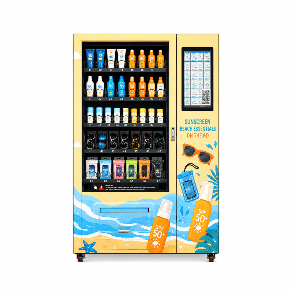 Sunscreen & Beach Essentials Vending Machine