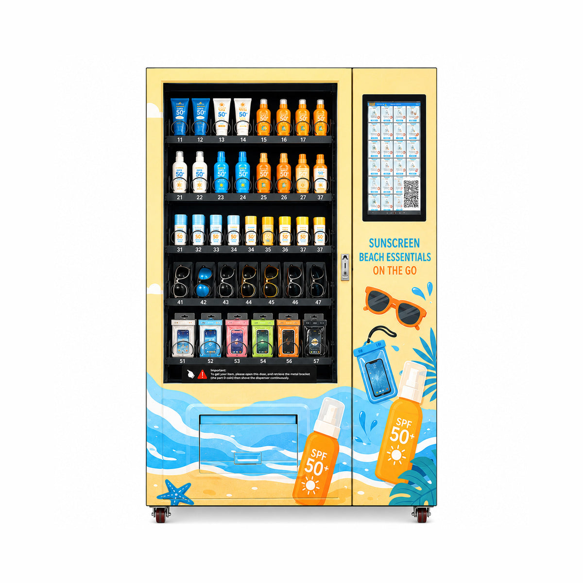 Sunscreen & Beach Essentials Vending Machine