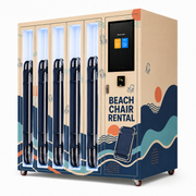 WEIMI 5-Locker Beach Chair Rental Vending Machine