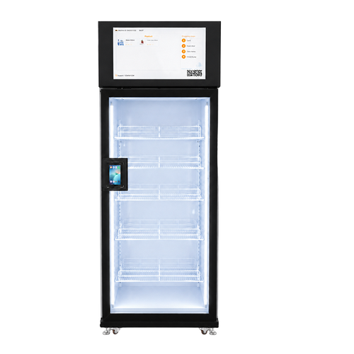 Single-Door AI Vision Smart Fridge Vending Machine