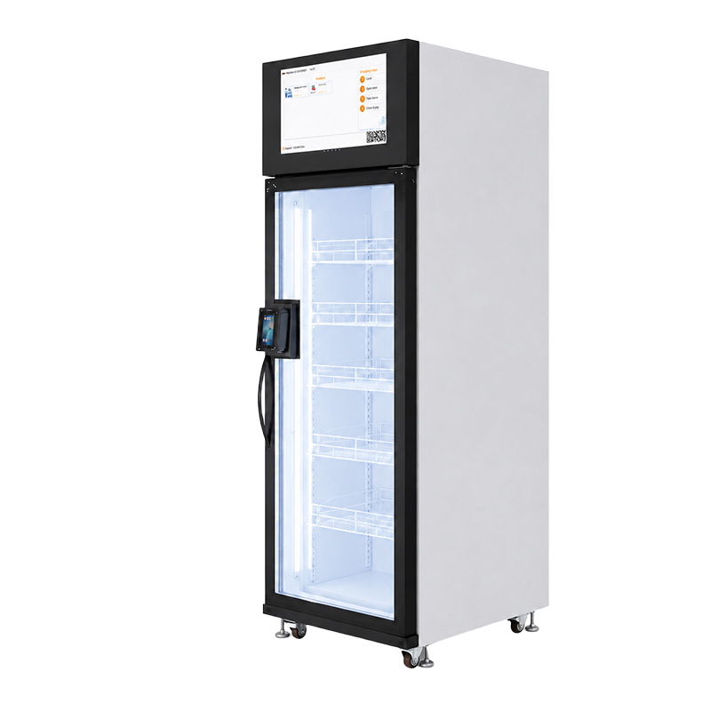 Single-Door AI Vision Smart Fridge Vending Machine