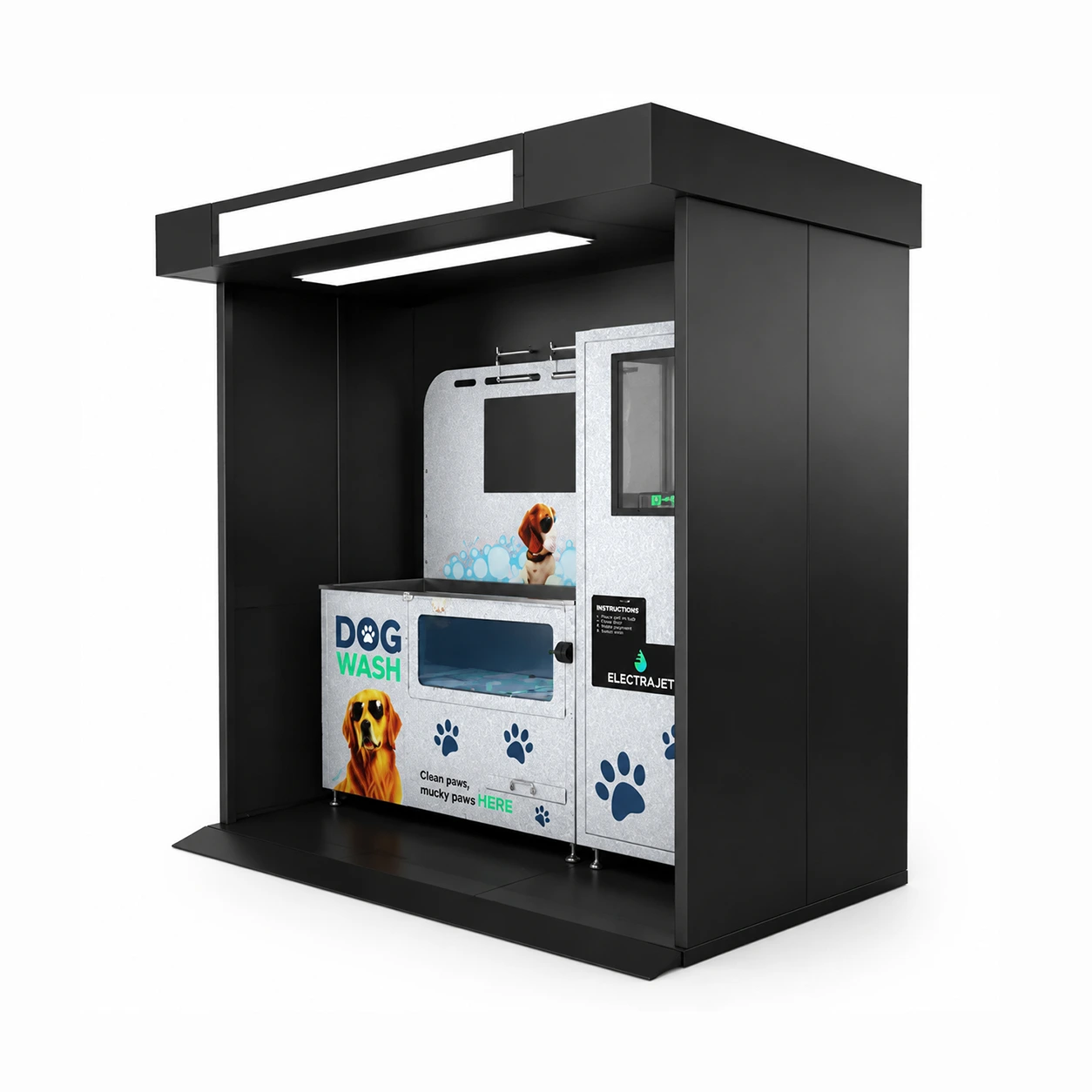 Outdoor Self-Service Dog Wash Station for Communities & Pet-Friendly Sites