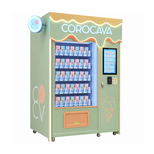 Ice Cream Vending Machine with Elevator System Smart Kiosk